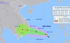 Áp thấp nhiệt đới đang mạnh lên thành bão đi vào Bình Định đến Bình Thuận