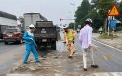 Truy tìm lái xe rơi dầu loang trên đường Trường Sa làm nhiều người ngã xe