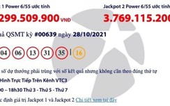 Kết quả xổ số Vietlott 28/10: Tìm người may mắn trúng giải khủng 95 tỷ