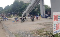 Hàng quán nhếch nhác bủa vây ga tàu Cát Linh - Hà Đông