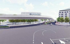Cầu vượt chữ C đầu tiên tại Hà Nội rộng 9m sẽ xong trong tháng 6/2022