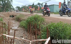 Quảng Nam: Nhà thầu thi công đường ĐT 609B "quên" biện pháp ATGT