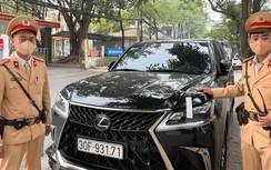 CSGT Hà Nội lại phát hiện xế sang Lexus 570S nghi nhập lậu