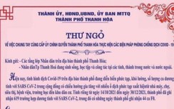 Vì sao Thanh Hóa phát thư ngỏ kêu gọi người dân không về quê ăn Tết?