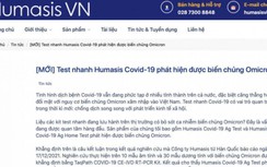 Humasis Vina công bố kit test phát hiện Omicron có đúng sự thật?