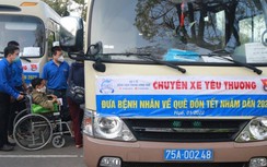 Chuyến xe yêu thương đưa bệnh nhân nghèo về các tỉnh miền Trung đón Tết