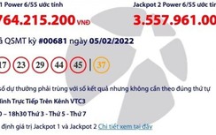 Kết quả xổ số Vietlott mùng 5 Tết (5/2): Tìm người trúng giải khủng 57 tỷ