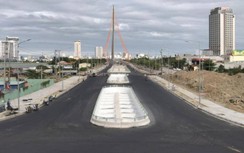 Cận cảnh cụm nút giao thông phía Tây cầu Trần Thị Lý sắp đưa vào sử dụng