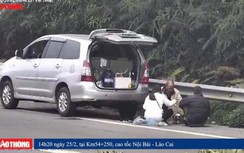 Tài xế bị phạt 11 triệu đồng vì đỗ xe ăn uống trên cao tốc Nội Bài-Lào Cai