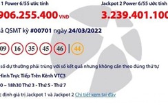 Kết quả xổ số Vietlott 24/3: Ai may mắn trúng hơn 53 tỷ?