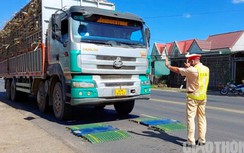 CSGT Đắk Lắk liên tục xử phạt xe chở mía quá khổ, quá tải