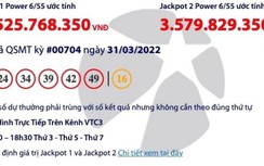 Kết quả xổ số Vietlott 31/3: Ai may mắn “ôm” trọn hơn 61 tỷ đồng?