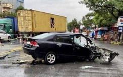 Thái Bình: Tài xế ô tô con tử vong sau va chạm với xe đầu kéo