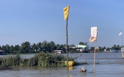 Sớm xử lý điểm nguy cơ mất ATGT là cồn nổi trên nhánh sông Tiền