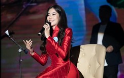 Nam Em thi tài năng ở Miss World Vietnam, tự tin hát dù sai lời "be bét"