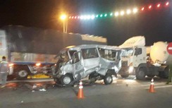 Tai nạn ô tô liên hoàn trên QL1 qua Quảng Ngãi, 1 người chết, 6 bị thương