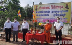Cầu từ thiện chùa Thôn Dôn trị giá 4,5 tỷ đồng hoàn thành trước hạn 1 tháng