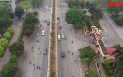 Ngắm đường Hoàng Quốc Việt mở rộng từ 4 lên 6 làn xe thông thoáng