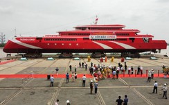 Hạ thủy siêu tàu cao tốc lớn nhất Việt Nam chạy tuyến Vũng Tàu - Côn Đảo