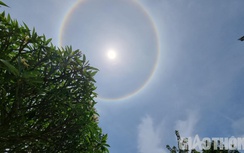 Người dân thích thú ghi lại khoảnh khắc "mặt trời lạ" xuất hiện tại Lào Cai