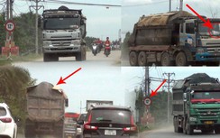 Hà Nội: Nườm nượp xe nghi quá tải trên tuyến đường đê sông Hồng