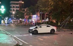 Ô tô Audi húc bay xe máy ở Bắc Giang, 3 người cùng gia đình tử vong