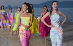 Mỹ nhân Hoa hậu Hoàn vũ Việt Nam diện bikini, catwalk "cực cháy" ở bờ biển