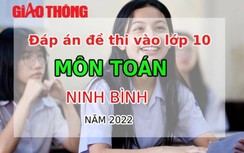 Đáp án đề thi môn Toán tuyển sinh lớp 10 tỉnh Ninh Bình năm 2022