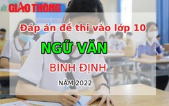 Đáp án đề thi môn Ngữ văn tuyển sinh lớp 10 tỉnh Bình Định năm 2022
