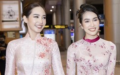 Hoa hậu Quốc tế 2019 người Thái diện áo dài, thướt tha catwalk ở sân bay