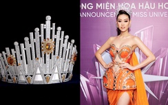 Lóa mắt với vương miện gắn 2.137 viên kim cương của tân Hoa hậu Hoàn vũ VN