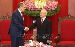 Tổng Bí thư Nguyễn Phú Trọng tiếp Bộ trưởng Ngoại giao Nga