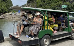 Hải Phòng: Bát nháo xe điện không phép chở khách du lịch ở đảo Việt Hải