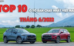 Infographic: TOP 10 ô tô bán chạy nhất Việt Nam tháng 6/2022