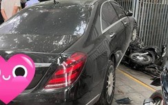 Xe Mercedes S450 mất lái đâm hàng loạt ô tô, xe máy ở Hà Nội