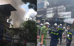 Cháy tiệm tạp hóa sát Bệnh viện Nhi TƯ, 5 xe chữa cháy đến hiện trường