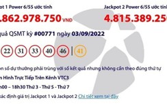 Kết quả xổ số Vietlott 3/9: Ai may mắn trúng hơn 68 tỷ đồng?