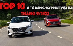 Infographic: TOP 10 ô tô bán chạy nhất Việt Nam tháng 9/2022