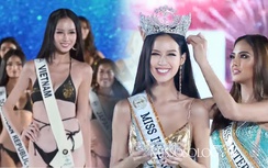 Clip: Á hậu Bảo Ngọc ngơ ngác khi đăng quang Hoa hậu Liên lục địa 2022