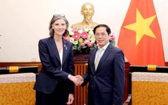 Đại diện UNDP trình thư uỷ nhiệm tới Bộ trưởng Ngoại giao Việt Nam