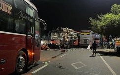 TNGT liên hoàn giữa 4 xe khách trên QL1 Bình Thuận, nhiều người bị thương