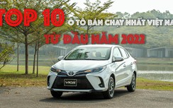 Infographic: TOP 10 ô tô bán chạy nhất Việt Nam từ đầu năm 2022