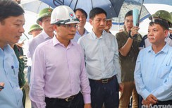 Bộ trưởng Nguyễn Văn Thắng lần đầu thị sát công trường cao tốc Bắc - Nam
