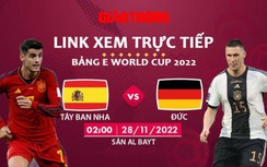 Link xem trực tiếp Tây Ban Nha vs Đức, bảng E World Cup 2022