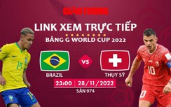 Link xem trực tiếp Brazil vs Thụy Sĩ, bảng G World Cup 2022