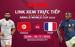 Link xem trực tiếp Tunisia vs Pháp, bảng D World Cup 2022