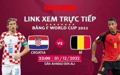 Link xem trực tiếp Croatia vs Bỉ, bảng F World Cup 2022