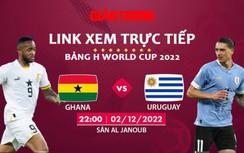 Link xem trực tiếp Ghana vs Uruguay, bảng H World Cup 2022