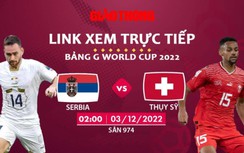 Link xem trực tiếp Serbia vs Thụy Sỹ, bảng G World Cup 2022