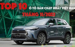TOP 10 ô tô bán chạy nhất Việt Nam tháng 11/2022